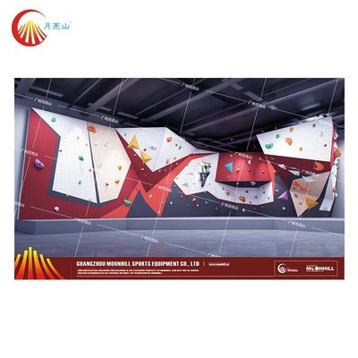 Adult Rock Indoor Climbing Wall Multicoloured Anti Corrosion For Shopping Mall