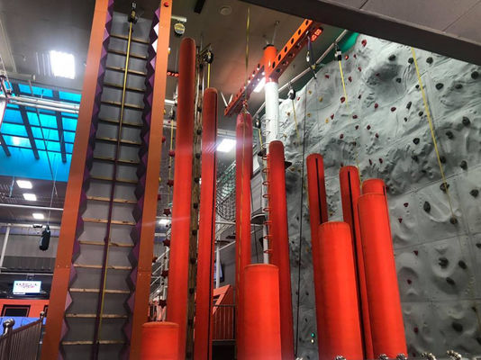 Safe And Durable Adventure Ropes Course Trampoline Amusement Park Project Equipment