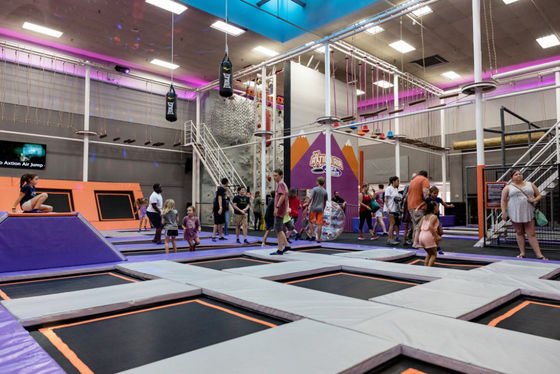 Safe And Durable Adventure Ropes Course Trampoline Amusement Park Project Equipment