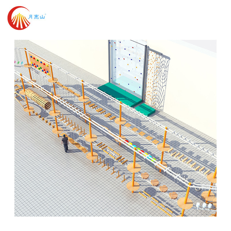 Outdoor Adventure Ropes Course Park Professional Custom For All Ages
